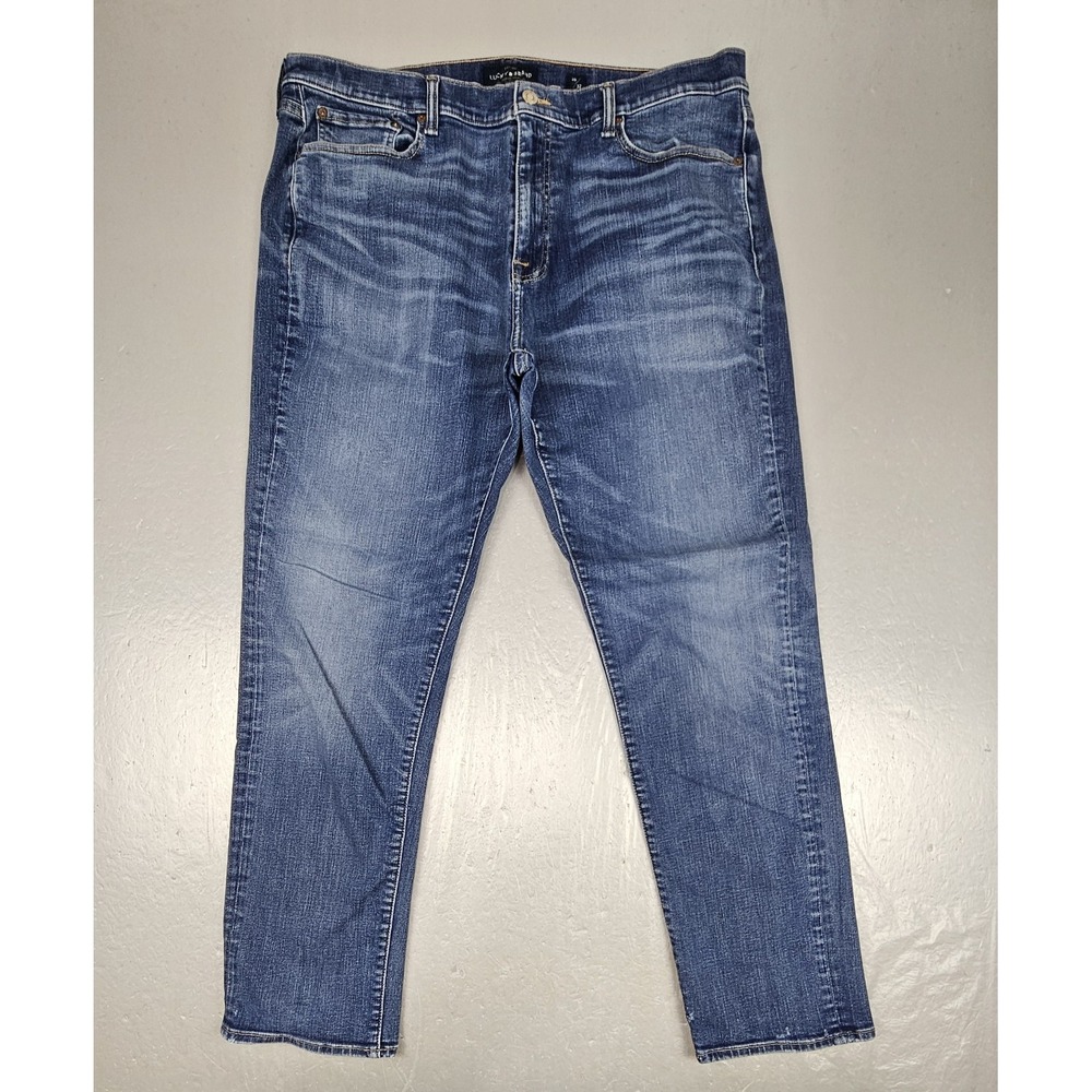 Lucky Brand Jeans Mens 38x32 Blue 410 Athletic Slim Denim Casual Preppy